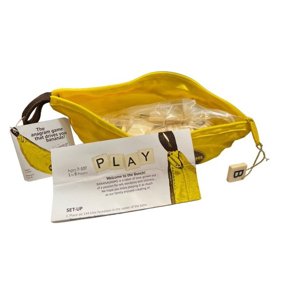 Bananagrams Tile Word Game Set Ultimate Word Race Anagram Game - Picture 3 of 4